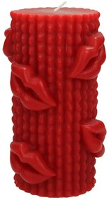 Κερί ArteLibre Χείλη Κόκκινο 7.3x7.3x15cm-05152305