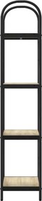 vidaXL Ράφι Βιβλίων Δρύς Sonoma 40 x 30 x 146 εκ Επεξεργασμένο ξύλο