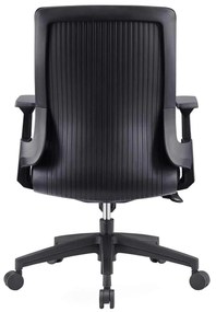 BF8950 Πολυθρόνα Γραφείου Mesh Μαύρο, Ύφασμα Μαύρο