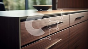 Intra Συλλεκτικό Ξύλινο Παζλ Plywood  4mm - Κομψή και μινιμαλιστική Ξύλινη κομοδίνα με καθρέφτη Σε Ξύλινο Κουτί - Διαστάσεις Puzzle: 10x10 cm – 25 κομμάτια