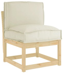 vidaXL Μαξιλάρι παλέτας για πλάτη Κρεμ 50 x 40 x 12 cm Ύφασμα Oxford