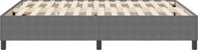 vidaXL Κρεβάτι πλατφόρμα Ανοιχτό γκρι 140 x 200 cm
