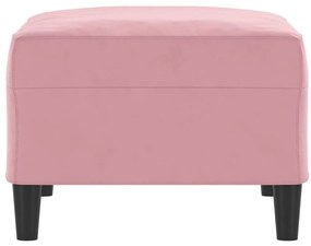vidaXL Υποπόδιο Ροζ 70x55x41 εκ. Βελούδινο