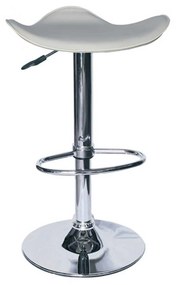 Σκαμπό Μπαρ Bar/5 Cream 43-2306 38X39X58/80cm Metal, Technoderma