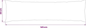 vidaXL Κάλυμμα Μαξιλαριού HEERLEN Μπλε 40 x 145 εκ. Ύφασμα Chenille