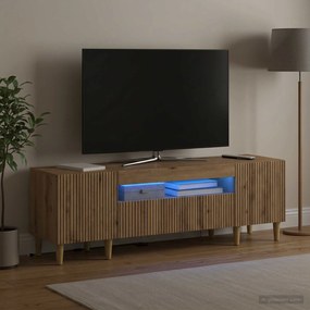 vidaXL Ντουλάπα LED Τηλεόρασης Artisan Δρυς Επεξεργασμένο Ξύλο