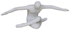 FLYING MAN DECO ΦΙΓΟΥΡΑ ΤΕΧΝΗΤΗ ΠΕΤΡΑ ΜΠΕΖ 53x19xH20cm - 029254