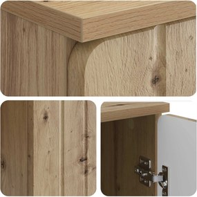 vidaXL Γραφείο Artisan Δρυς Επεξεργασμένο Ξύλο 142,5 x 50 x 75 εκ.