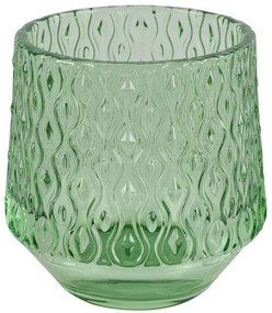 Κηροπήγιο 013.796059 8x7,5cm Light Green Glass