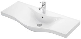 Νιπτήρας Ένθετος Επίπλου Basic 100 3WAY100PC0 100x46cm White Πορσελάνη