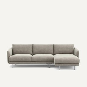 Γωνιακός καναπές από βελούδινo chenille, Nogara