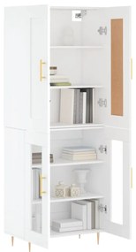 vidaXL Ντουλάπι Λευκό 69,5x34x180 εκ. από Επεξεργασμένο Ξύλο
