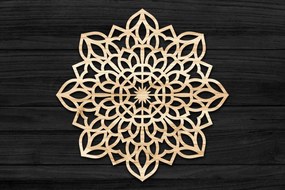 Intra απο ξύλο plywood 3mm-4mm πάχος Τρισδιάστατη Mandala Δίασταση 30x30 cm INTRAFABR-69577321