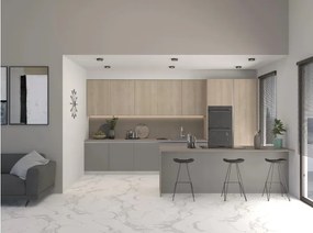 Intrahome Σύνθεση Έπιπλο Κουζίνας λευκό ΦΥΣΙΚΟ/ΓΚΡΙ 05-59821134 με blum μεντεσεδες και συρτάρια 10 ΜΕΤΡΑ ΤΡΕΧΟΝ