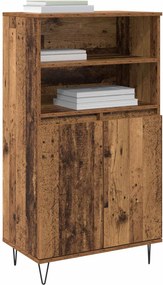 vidaXL Highboard Καφέ 60 x 36 x 110 εκ. Επεξεργασμένο ξύλο