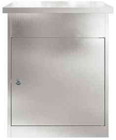 vidaXL Θυρίδα Πακέτων Μαύρο 44 x 35 x 59 εκατοστά Ανοξείδωτο ατσάλι