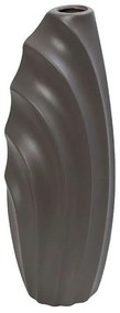Βάζο Κεραμικό Ασύμμετρο MIG129 16x12x45cm Dark Grey Espiel Ceramic
