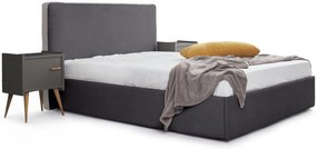 Επενδυμένο Κρεβάτι Ritz-Anthraki-90 x 200-Με μηχανισμό ανύψωσης