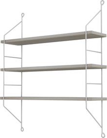 ΡΑΦΙΕΡΑ ΤΟΙΧΟΥ ACHALA ΜΕΛΑΜΙΝΗΣ HM9185.14 SONOMA 60x15x68Y εκ.