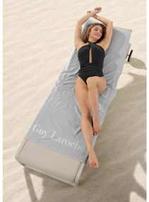 Πετσέτα Θαλάσσης Oceano Silver Guy Laroche Beach 80x170cm 100% Βαμβάκι