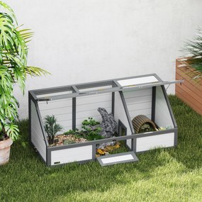 Turtle Box Εξωτερικό περίβλημα χελώνας χωρίς πάτο Σχέδιο Easy Open Turtle House Λευκό