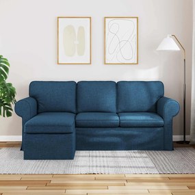 vidaXL Καναπές Μπλε 195 x 138 x 80 εκ ύφασμα
