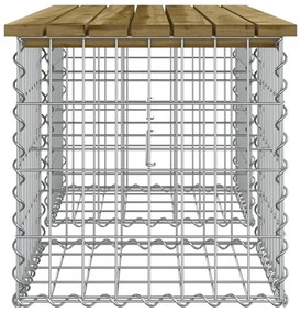 vidaXL Παγκάκι Κήπου Συρματοκιβώτιο 103x44x42 εκ. Εμποτ. Ξύλο Πεύκου