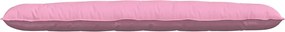 vidaXL Μαξιλάρι Πλάτης Ροζ 200 x 19 x 50 εκ ύφασμα