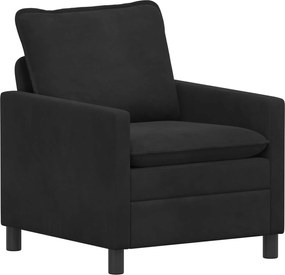 vidaXL Σετ Καναπέ 2 pcs Μαύρο Βελούδο