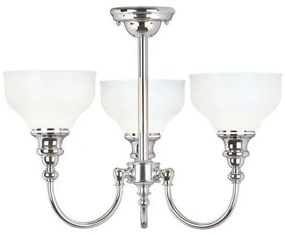 Πλαφονιέρα Φωτιστικό Μπάνιου 3xG9 Χρώμιο IP44 Cheadle BATH-CD1 Elstead Lighting BATH-CD3 Νίκελ Ματ