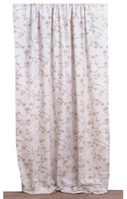 Κουρτίνα Ρούμπι Με Τρέσα Beige Viopros 280x270cm 280x270cm Cotton-Polyester