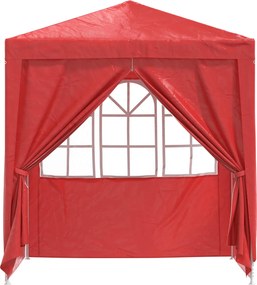 vidaXL Σκηνή Πάρτυ Κόκκινο 200 x 200 x 240 εκ