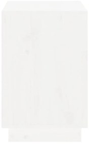 Παπουτσοθήκη Λευκή 110x34x52 εκ. από Μασίφ Ξύλο Πεύκου - Λευκό