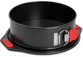 Φόρμα Κέικ Αντικολλητική Λυόμενη Let's Bake! WB15 24x7cm Black-Red Woll Ατσάλι, Αλουμίνιο