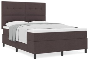 vidaXL Κρεβάτι με Βάση Άνοιγμα Σκούρο Καφέ 160x200 εκ Ύφασμα