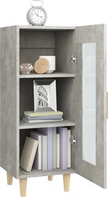 vidaXL Ντουλάπι Γκρι Σκυροδέματος 34,5x34x90 εκ. Επεξεργασμένο Ξύλο
