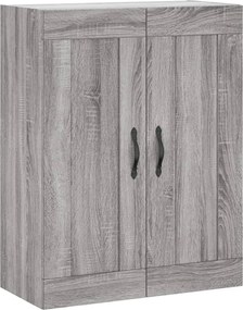 vidaXL Ντουλάπι Γκρι Sonoma 69,5 x 34 x 180 εκ. Επεξεργασμένο Ξύλο