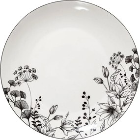 Πιάτο Φαγητού Ρηχό (Φ27) S-D White Floral 154845