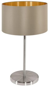 Φωτιστικό Επιτραπέζιο Maserlo 31629 Taupe Eglo Metal, Fabric