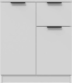 vidaXL Ντουλάπια 2 τεμ. άσπρο 60x30x70 εκ. Επεξεργασμένο Ξύλο