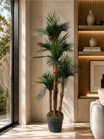 Stewehome τεχνητό δέντρο φοίνικας με 5 κορμούς Πράσινο