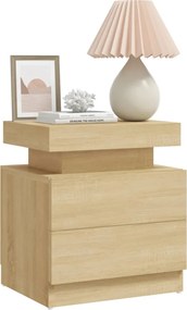 vidaXL Κομοδίνο Sonoma Δρυς 40 x 35 x 52 εκ. από Επεξεργ. Ξύλο