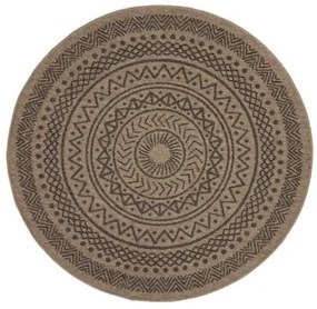 Ψάθινο Χαλί Avanos 8894 Black Στρόγγυλο ROUND 2,40X2,40