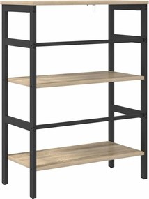 vidaXL Ράφι Βιβλίων Δρύς Sonoma 60 x 29,5 x 81 εκ Επεξεργασμένο ξύλο