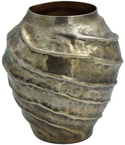 Βάζο 939-124-003 25x29cm Antique Gold Αλουμίνιο