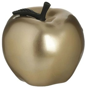 Διακοσμητικό Μήλο 3-70-323-0019 Φ10x10cm Gold-Black Inart Πολυρεσίνη