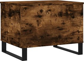 vidaXL Τραπεζάκι Σαλονιού Καπνιστή Δρυς 60x44,5x45 εκ. Επεξ. Ξύλο