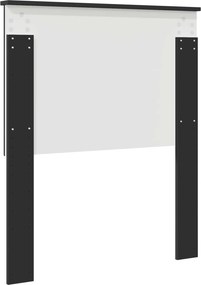 vidaXL Κεφαλάρι με κεφαλάρι Μαύρη Οξυά 80 cm Επεξεργασμένο ξύλο