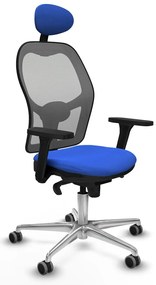 Καρέκλα γραφείου με κεφαλάρι Piqueras y Crespo 3D086G1 Μπλε
