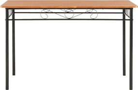 vidaXL Τραπεζαρία Καφέ 120 x 70 x 75 εκ. από MDF
